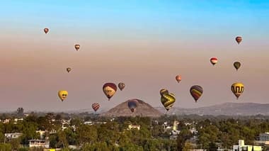 Vuelo en Globo Aerostático con Tour Opcional a Teotihuacán y la Basílica de Guadalupe