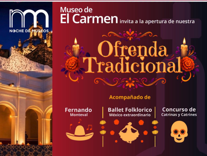 Noche de Museos: Ofrenda Tradicional en el Museo del Carmen
