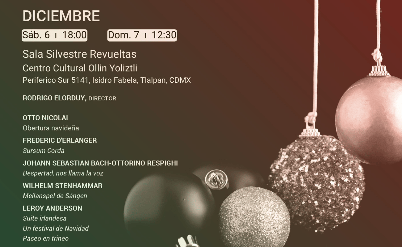 Concierto Navideño de la Orquesta Filarmónica de la CDMX